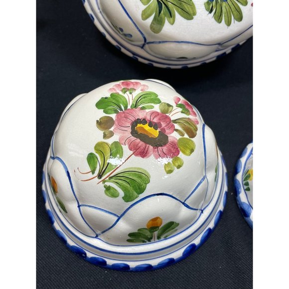 Vintage Bassano Ceramic ABC Floral  Wall Plaques - Picture 4 of 11